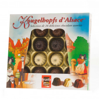 Coffret 16 délicieux kougelhopfs chocolats assortis, 160g