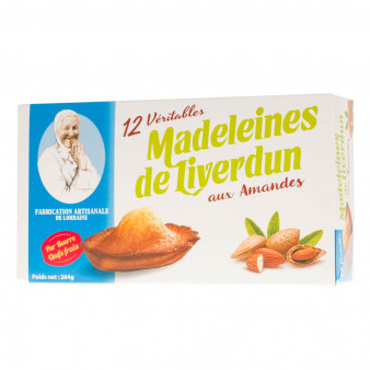 Boîte de 12 Madeleines de Liverdun aux amandes