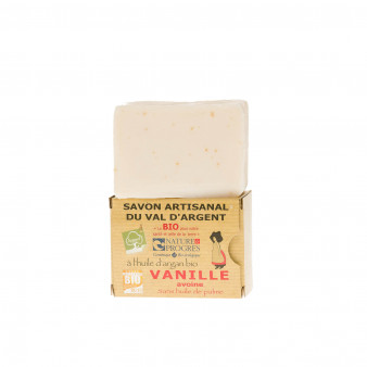Savon artisanal à l'huile d'argan Bio Vanille et avoine