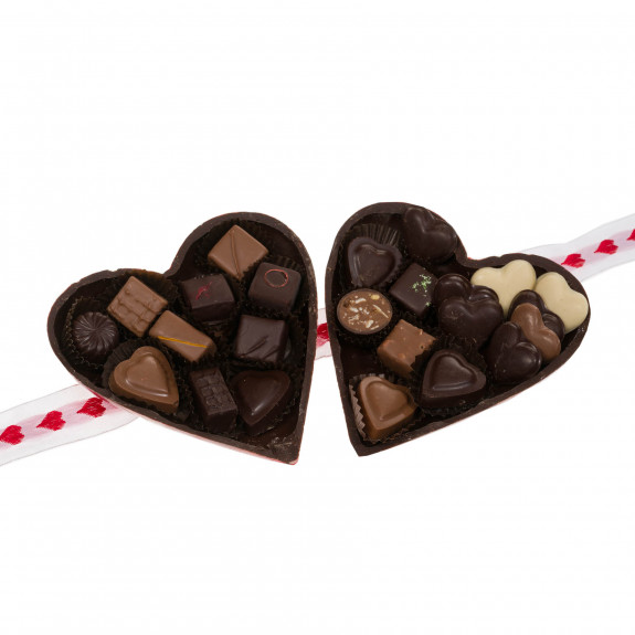 Coeur chocolat de Saint-Valentin