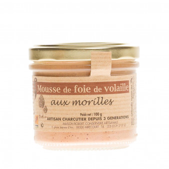 Mousse de Foie de Volailles aux Morilles, 100 gr